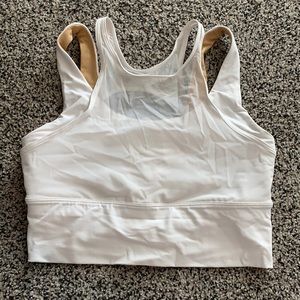 Lululemon white athletic crop top